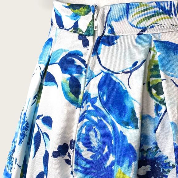 🆕 NWT B. Darlin’ 2-Piece Blue Ballgown Maxi Skirt Tie-Waist Crop Top Set Sz 5/6 - Picture 10 of 15